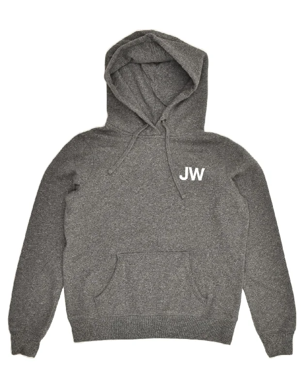 JACK WILLS Womens Hoodie Jumper UK 14 Large Grey Cotton