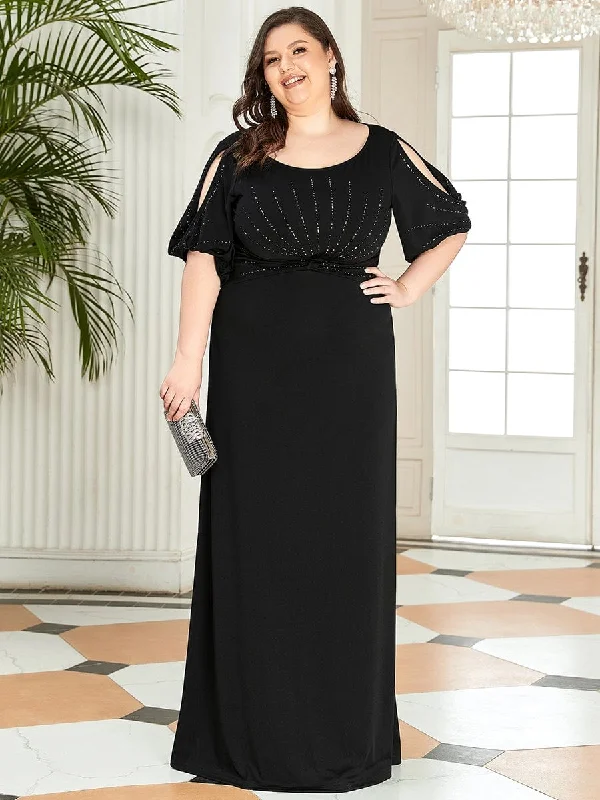 Simple Maxi Plus Size Mermaid Party Dresses for Women