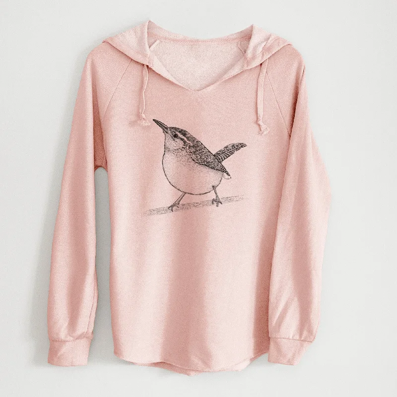 Carolina Wren - Thryothorus ludovicianus - Cali Wave Hooded Sweatshirt