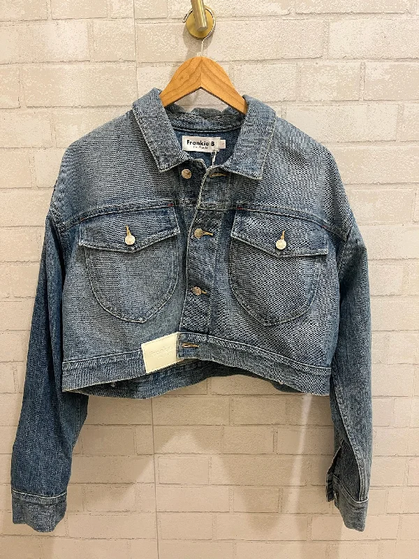 FRANKIE B NWT Bella Cropped denim jacket / S