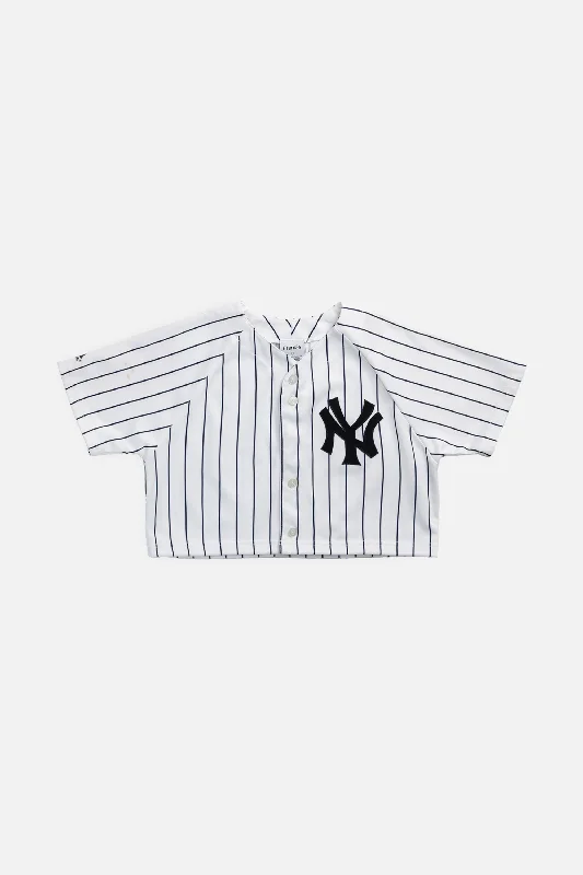 Rework Crop NY Yankees MLB Jersey - S