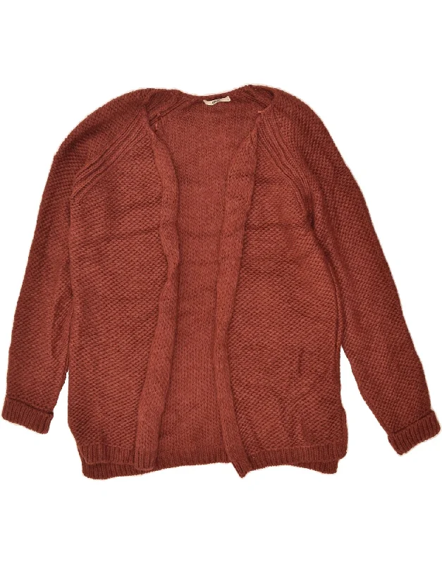 OASIS Womens Cardigan Sweater UK 16 Large Brown Wool