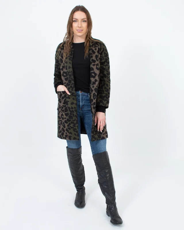 Wool Animal Print Jacket