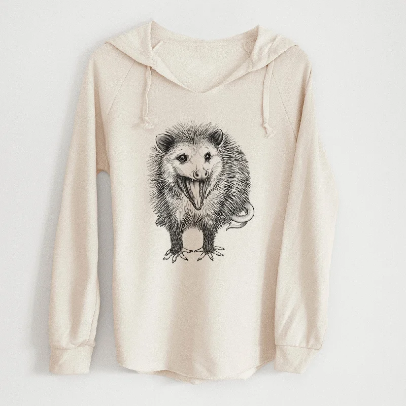 Hissing Opossum - Didelphidae - Cali Wave Hooded Sweatshirt