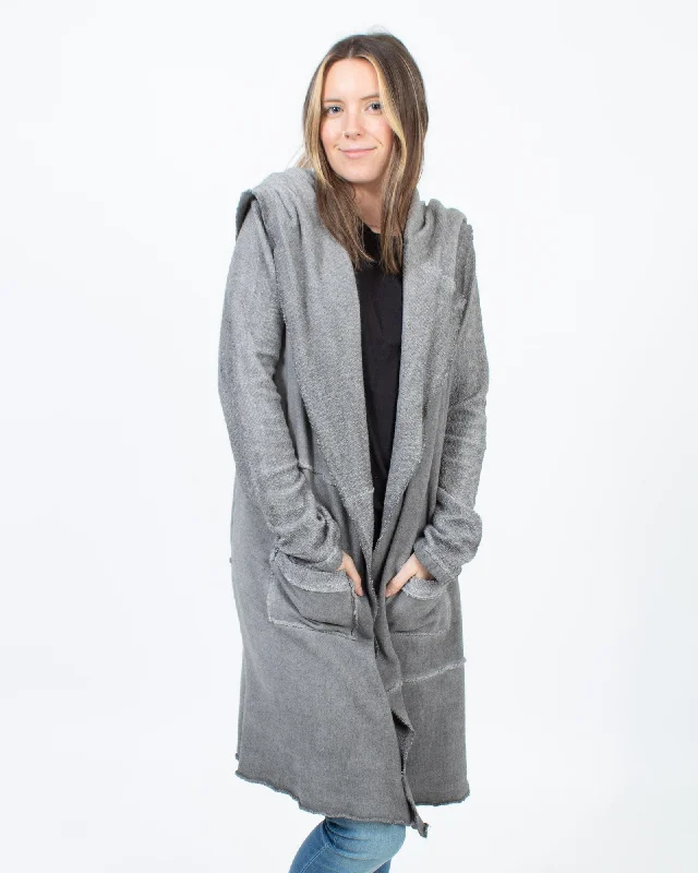 Grey Open Front Jacket