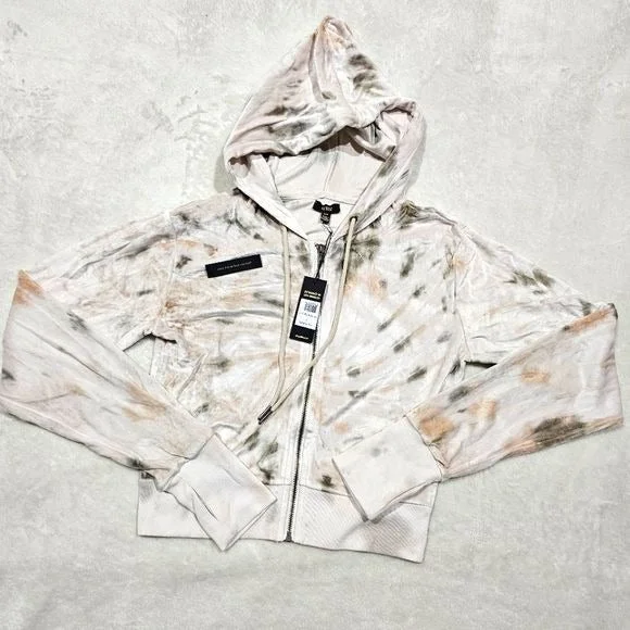 Velour Hoodie & Jogger Set | Earth Tones Tie Dye Design