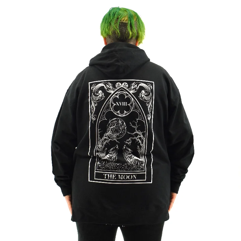 The Moon Tarot Zip Hoodie THE PRETTY CULT