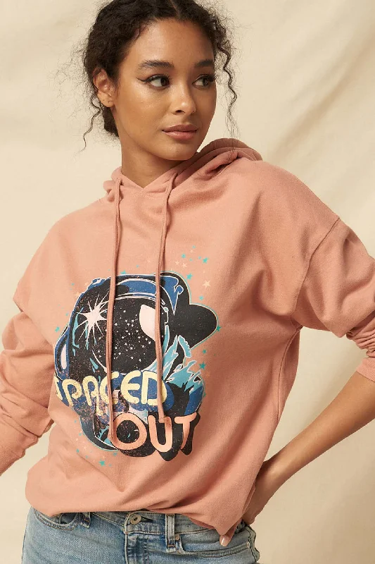 Spaced Out Garment-Dyed Vintage Graphic Hoodie