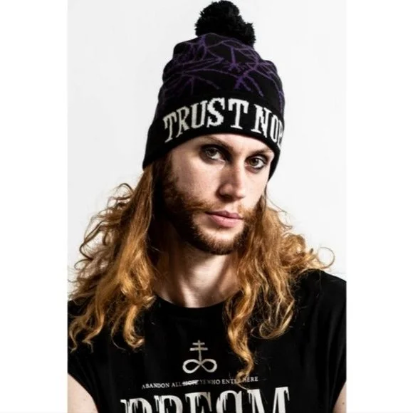 Trust Nobody | Knit Beanie Hat