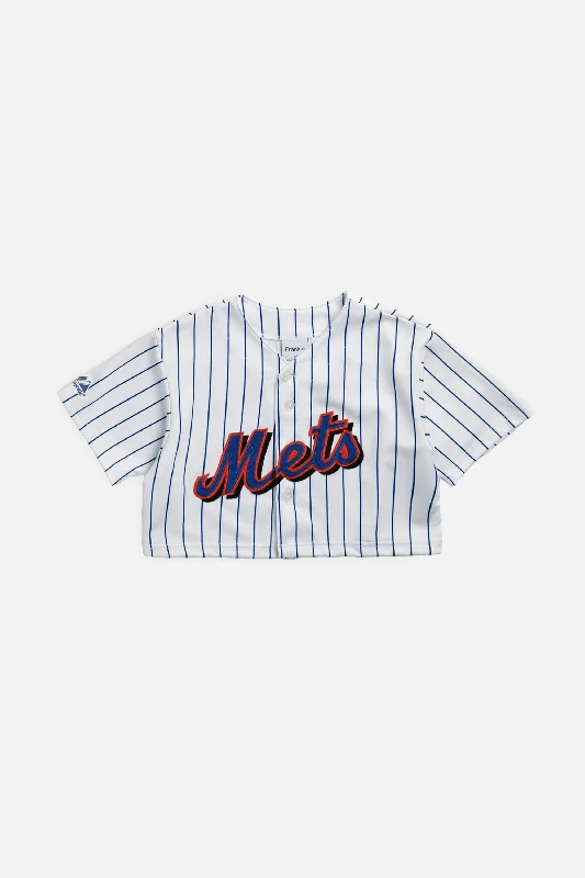 Rework Crop NY Mets MLB Jersey - XS