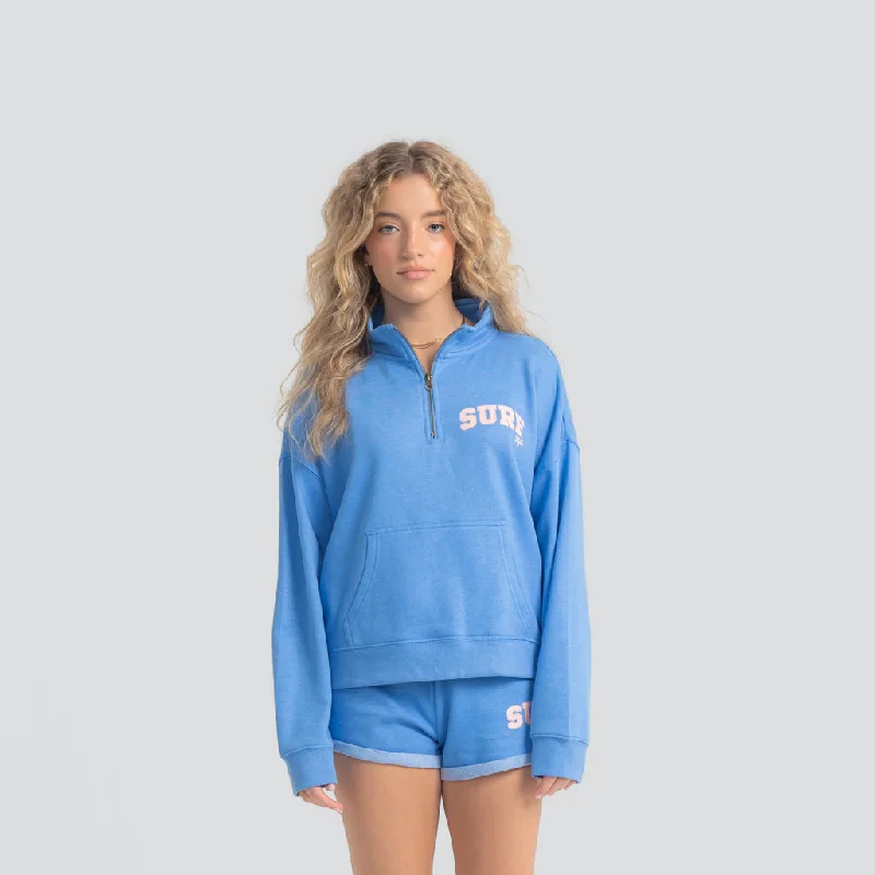 Surf Wash 1/4 Zip Crew