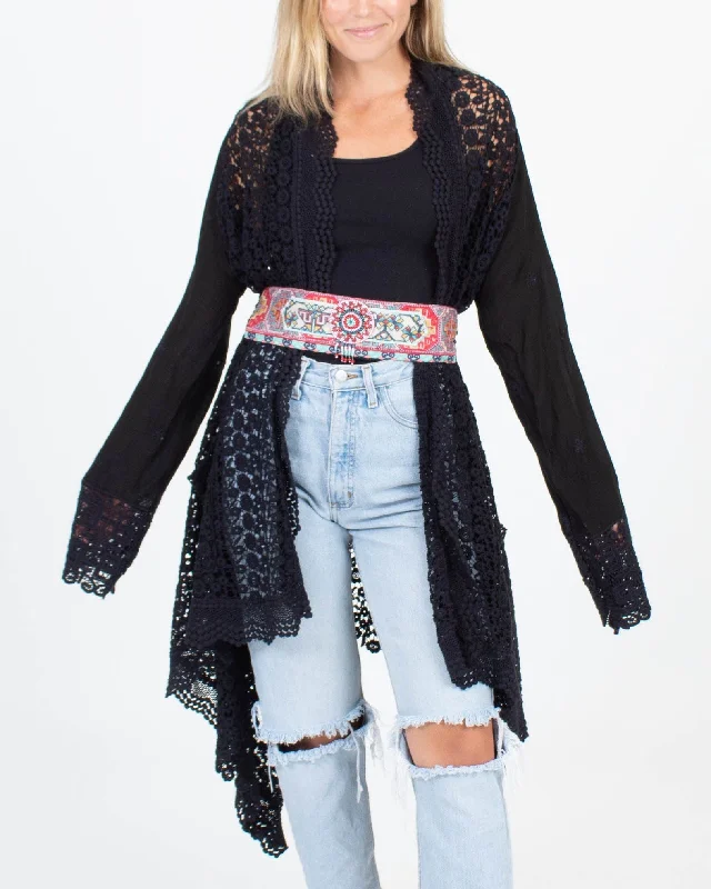 Crochet Kimono With Belt