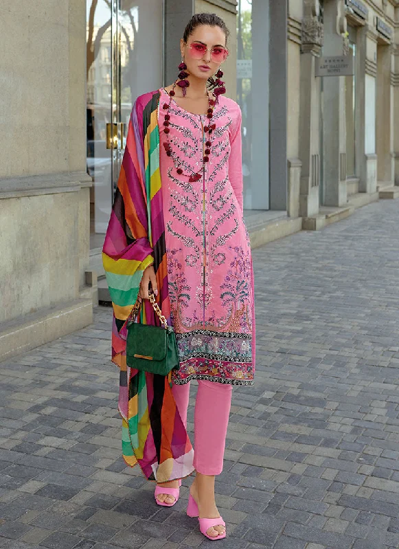 Pink Multi Embroidery Pakistani Style Salwar Suit