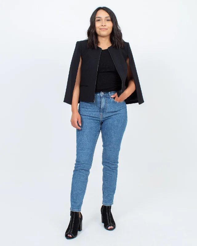 Cropped Cape Jacket