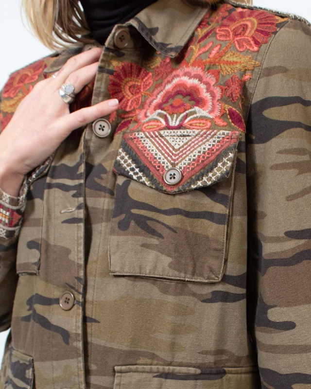 Camo Embroidered Jacket